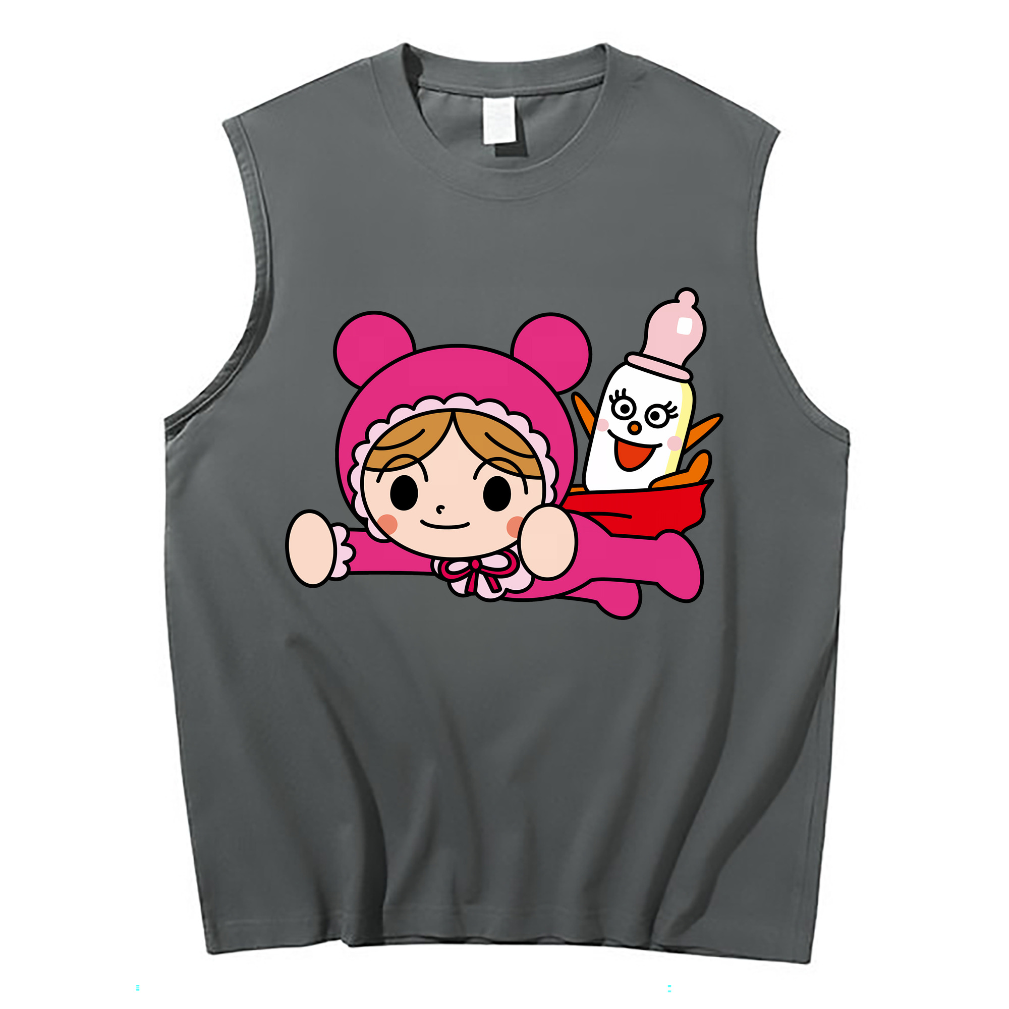（画像用） アンパンマン Anpanman コットン100％タンクトップ（フロントプリント）